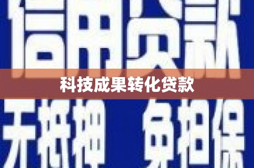 漳平科技成果转化贷款