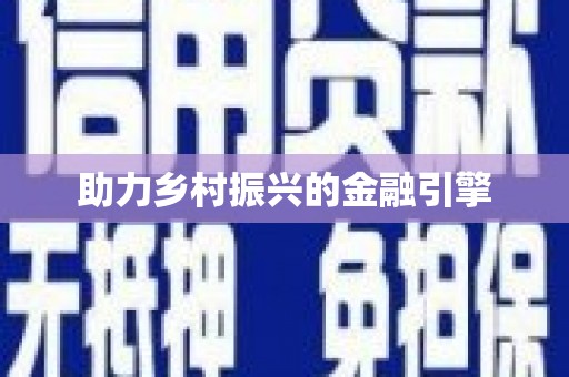 漳平助力乡村振兴的金融引擎