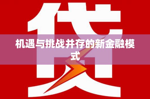 漳平机遇与挑战并存的新金融模式
