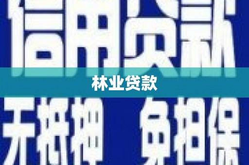 漳平林业贷款