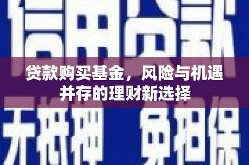漳平贷款购买基金，风险与机遇并存的理财新选择