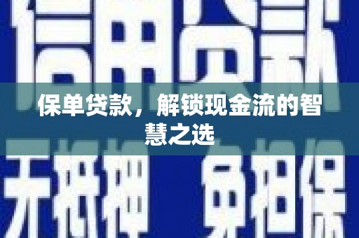 漳平保单贷款，解锁现金流的智慧之选