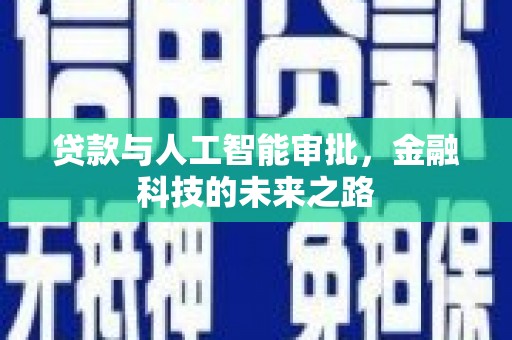 漳平贷款与人工智能审批，金融科技的未来之路