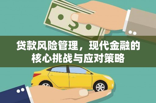 漳平贷款风险管理，现代金融的核心挑战与应对策略
