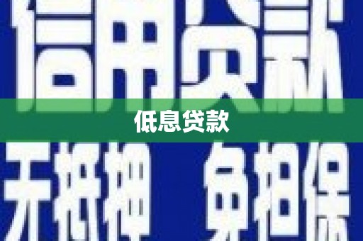 漳平低息贷款