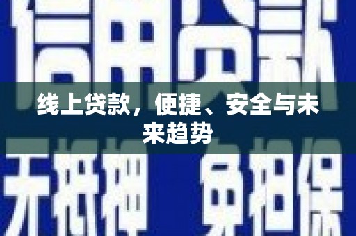 漳平线上贷款，便捷、安全与未来趋势