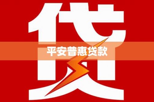 漳平平安普惠贷款